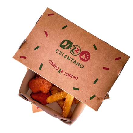 Курячі нагетси з кетчупом